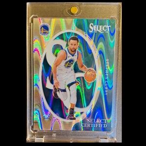 RARE* Stephen Curry Silver Wave Prizm refractor card - Golden State Warriors NBA
